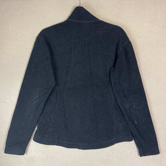 Patagonia Sweater Womens S Black Synchilla Full Zip Fleece Mock Neck Jacket - Picture 11 of 12